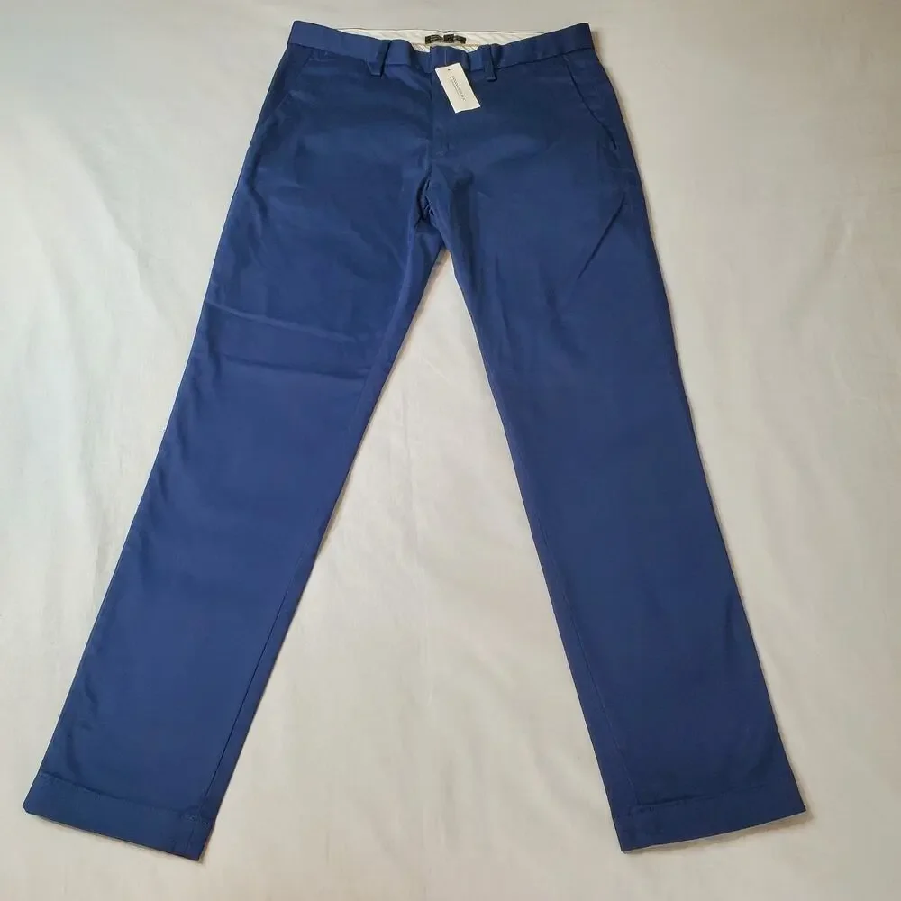 Banana Republic Men's Size 31X32 NWT Mason Rapid Movement Chino Pant Blue 876745